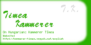 timea kammerer business card